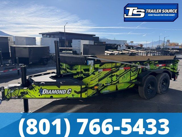 7x14 Diamond C LPT 207 Pacesetter Pkg Dump Trailer - 24" Sides - 15.5K GVWR