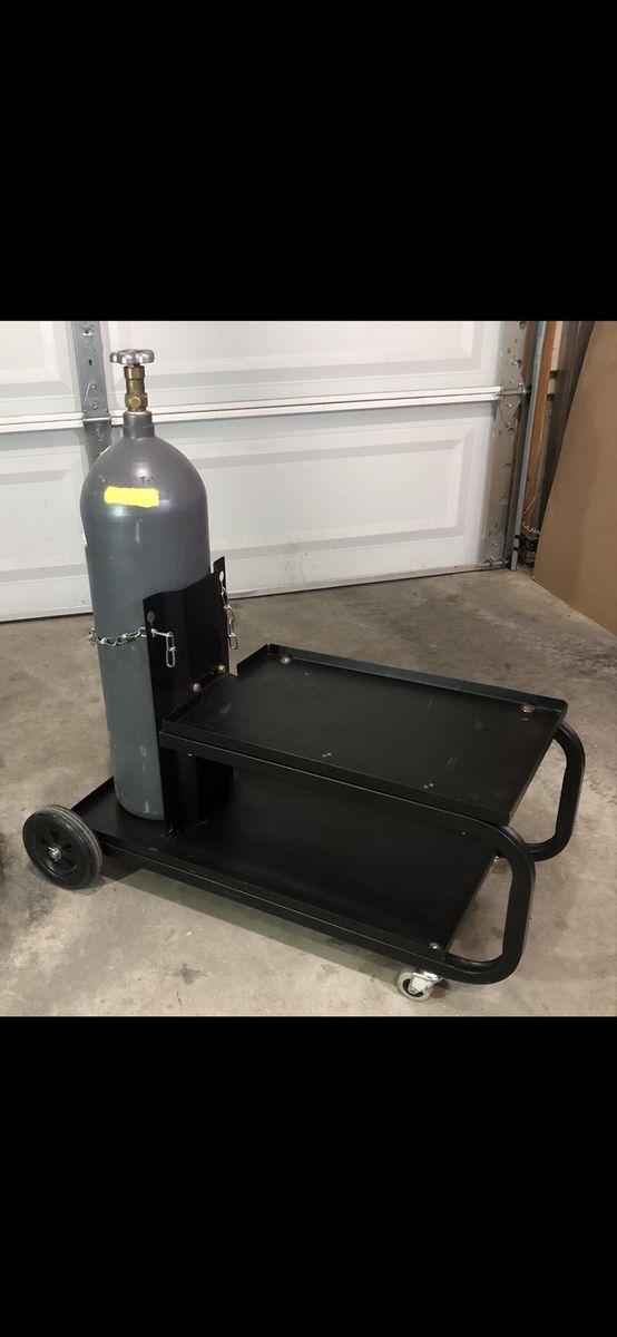 Hobart Welding Cart w/ Full Cylinder 