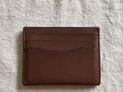 Coach Brown Leather Card Case
