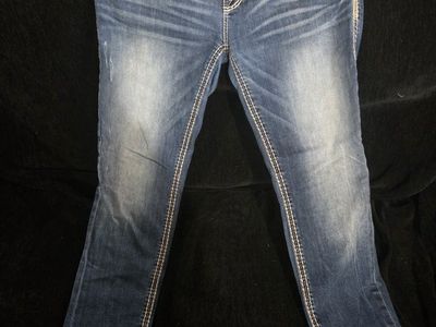 Rock Revival Womens Raven Skinny Denim Jeans Size 31