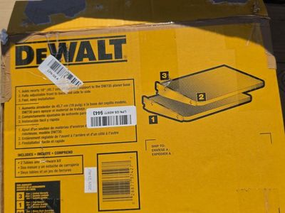 DeWalt DW7351 Planer Extension Tables for DW735 Planer - Adds 18" Support