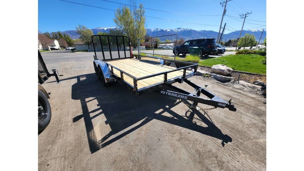 2027 PJ Trailers 7X14 UL 7K Utility Trailer With R