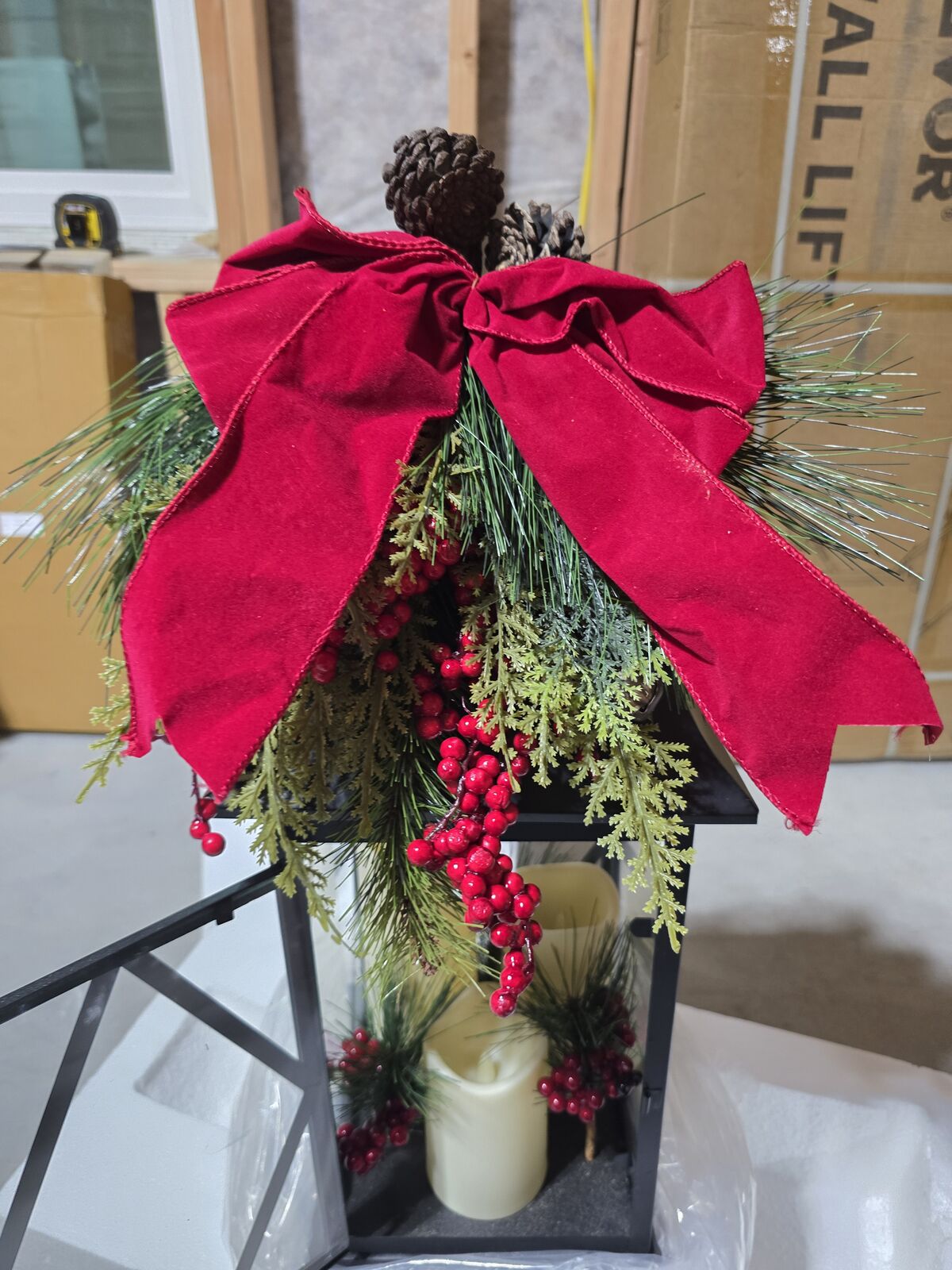 Balsam Hill Holiday Lantern with LED Candles - $80 OBO