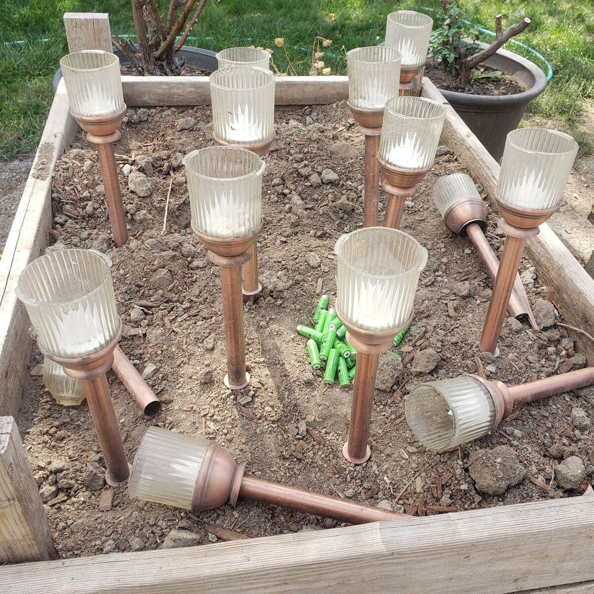 Copper  LED Outdoor Solar Path Lights