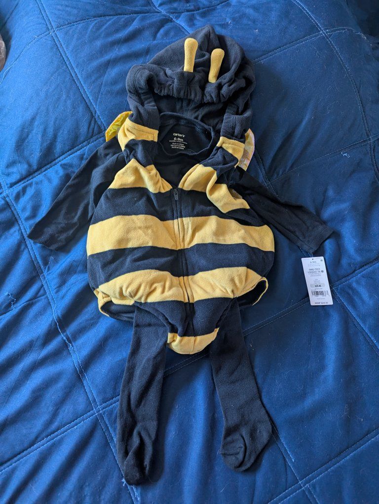 Carter's Baby Bumble Bee Halloween Costume Size 6-9 Months
