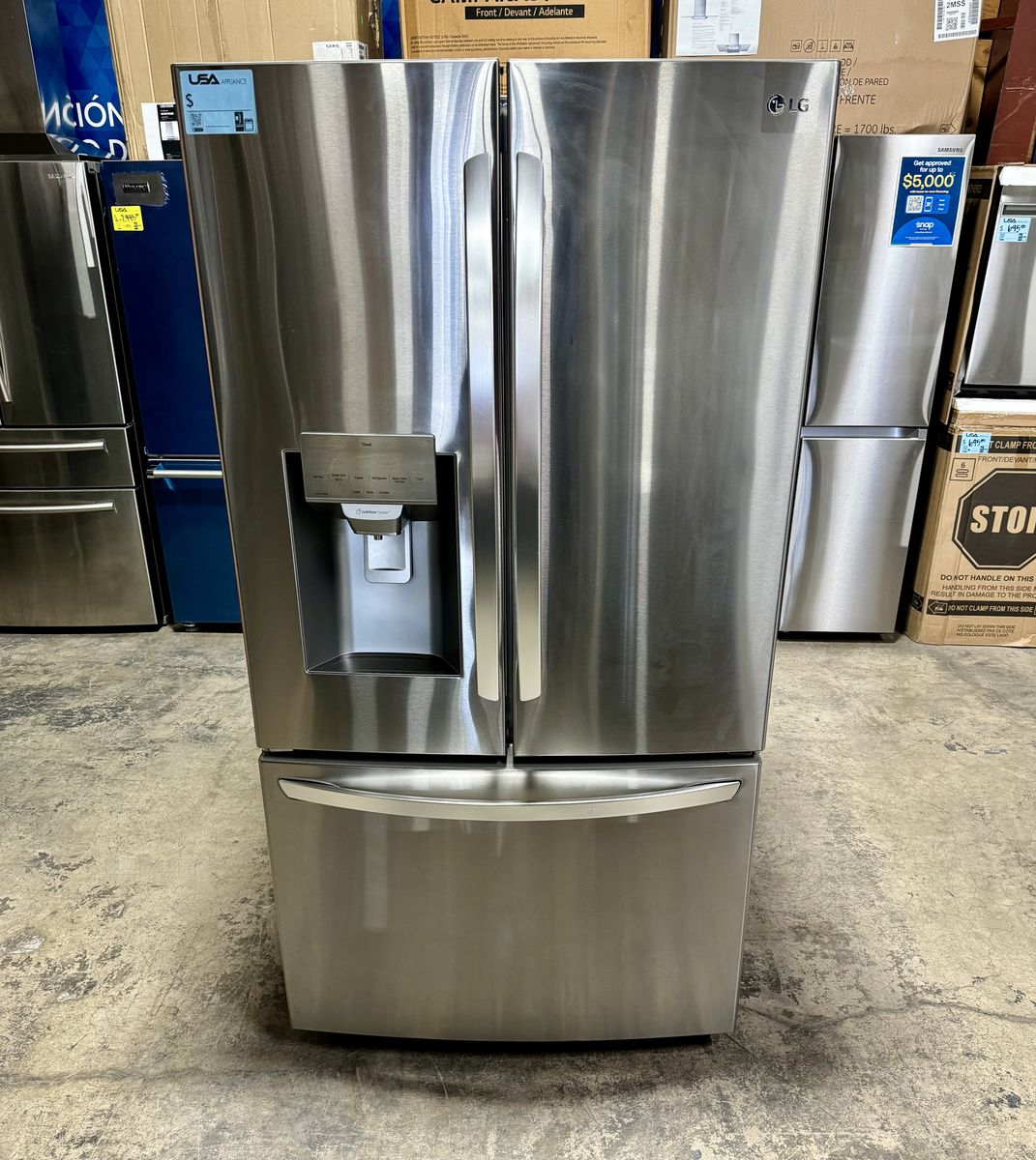 LG SMART FRENCH DOOR REFRIGERATOR STAINLESS
