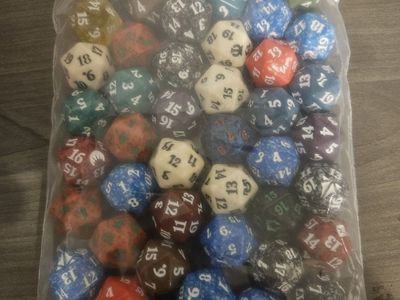 D20 MTG Spindown Dice Lot of 50
