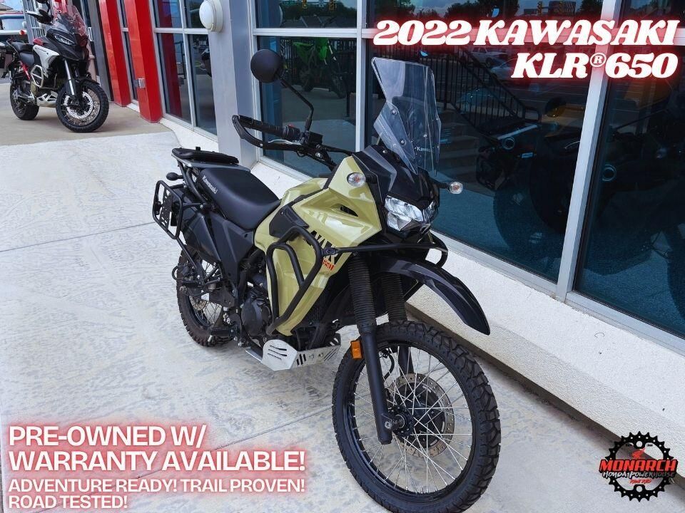2022 Kawasaki KLR®650 – Adventure Ready with Only 4,854 Miles! Price: $4,795