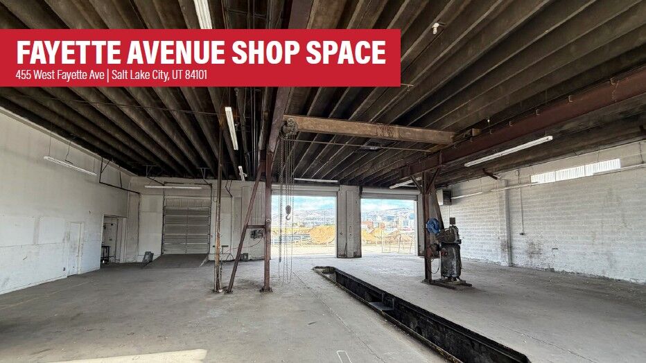 Fayette Avenue Shop Space - 7,104 SF - Salt Lake City, UT