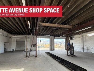 Fayette Avenue Shop Space - 7,104 SF - Salt Lake City, UT