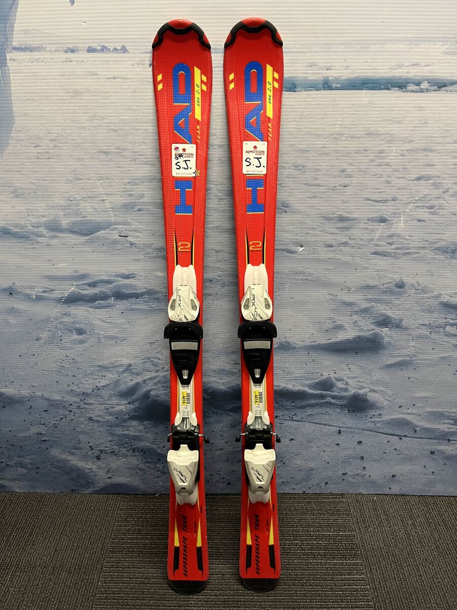 Head Supershape Team 117cm Jr Skis w/ TYROLIA LRX 4.5 Demo Binding - Used