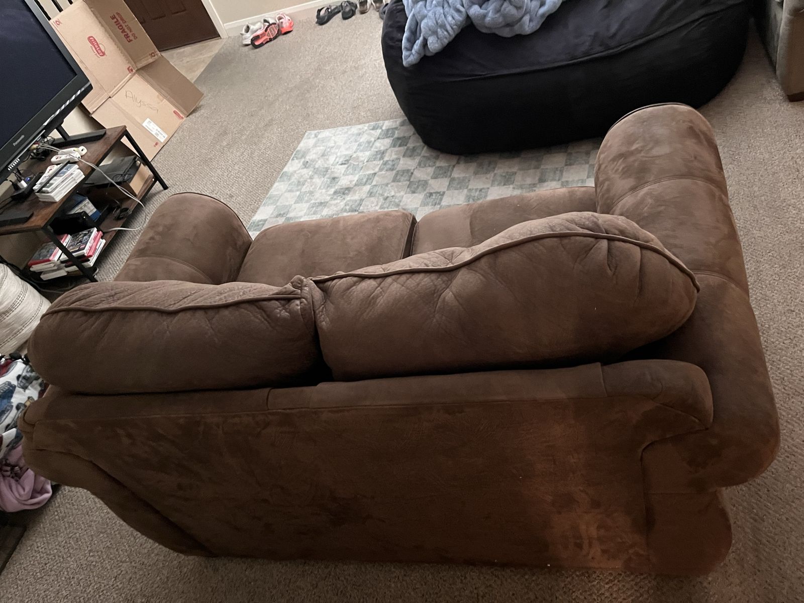 Brown Loveseat