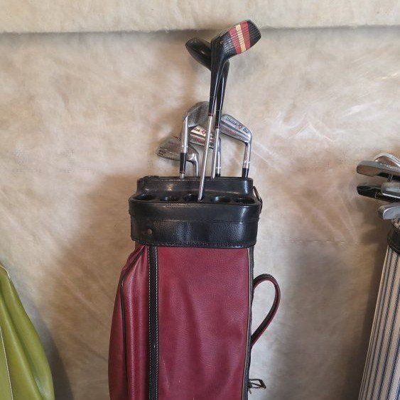 Vintage Golf Bag and Clubs