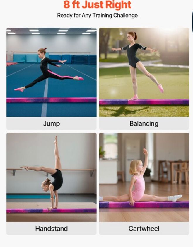 New 8ft Folding Balance Beam