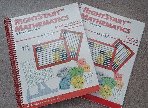 RightStart Mathematics Level A Lessons & Worksheets (2-Book Set, first edition)