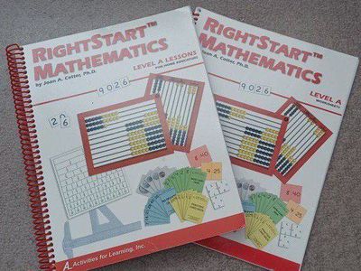 RightStart Mathematics Level A Lessons & Worksheets (2-Book Set, first edition)