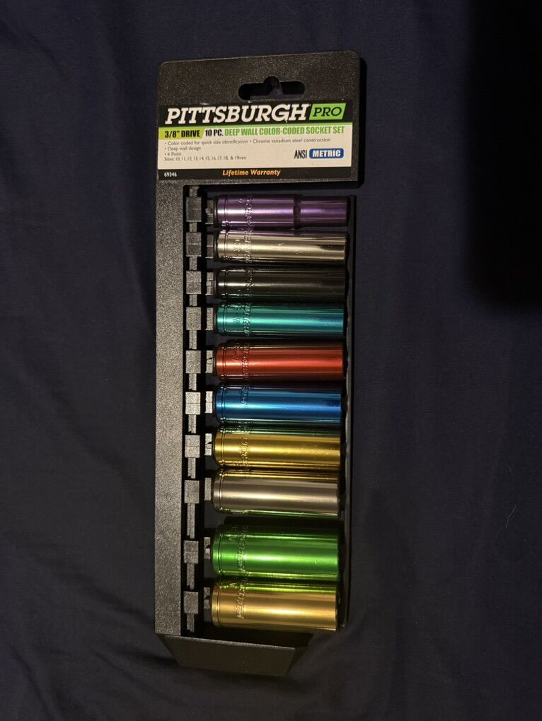 Pittsburgh Pro 10-piece, 3/8-inch drive