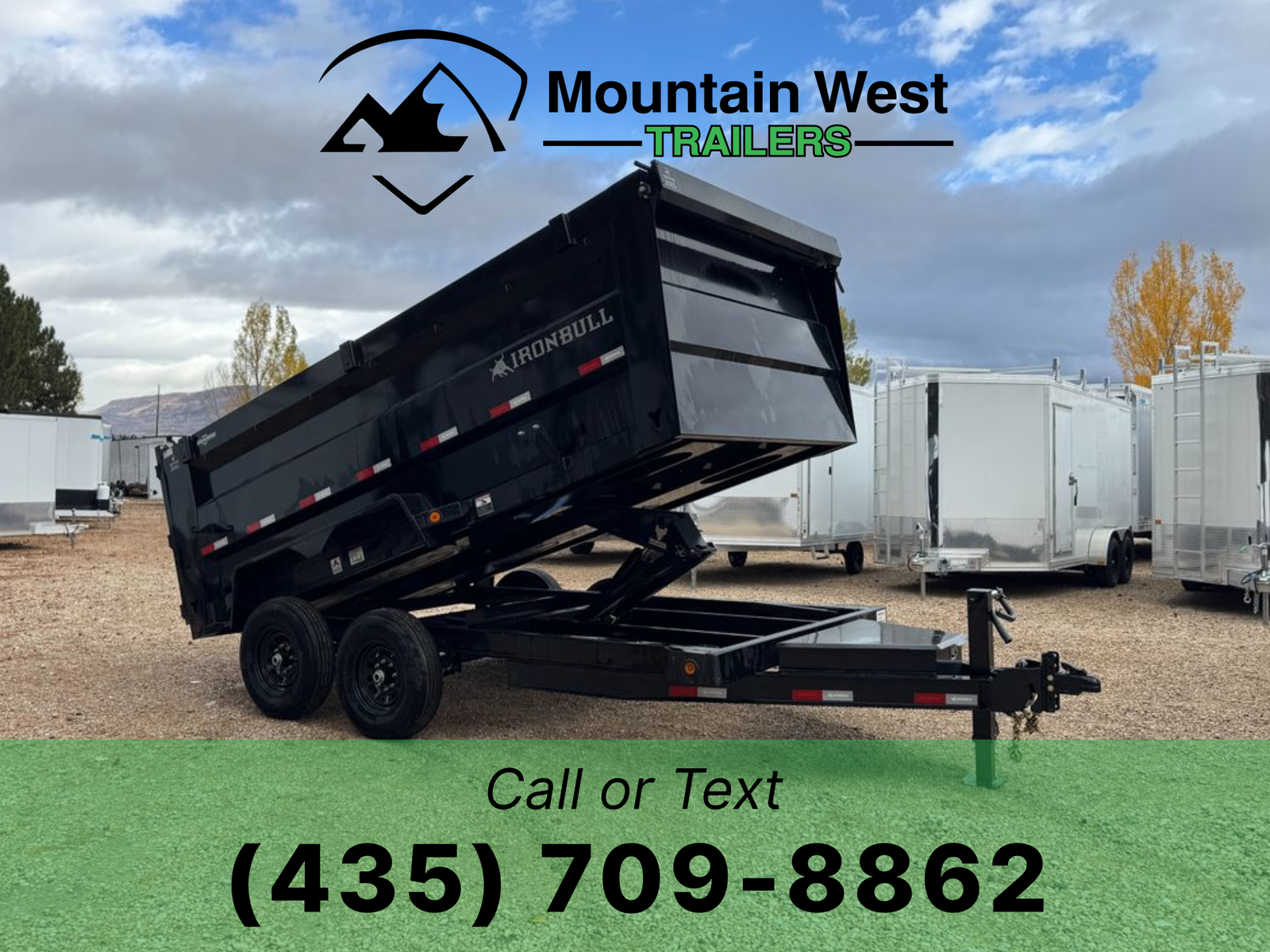 2026 Iron Bull 7X14-14.9K Dump Trailer w/ 4ft Sides