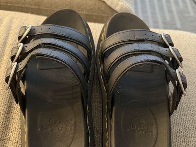 Black doc martens Blair sandals size 6