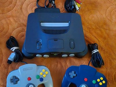 Nintendo n64 with 2 controllers~! trades considered~!
