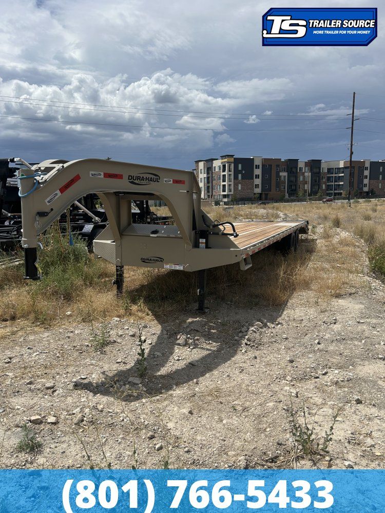 8.5x35 Dura-Haul DKO Dura Ramps Gooseneck Equipment Trailer - 25K GVWR - 14 Ply Tires, Engineered Neck, Pierced Frame, Spare