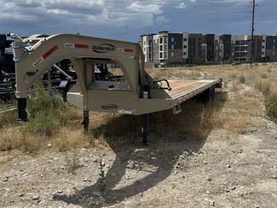 8.5x35 Dura-Haul DKO Dura Ramps Gooseneck Equipment Trailer - 25K GVWR - 14 Ply Tires, Engineered Neck, Pierced Frame, Spare
