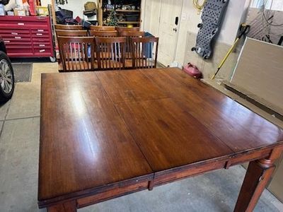 Dining Table and 9 Chairs