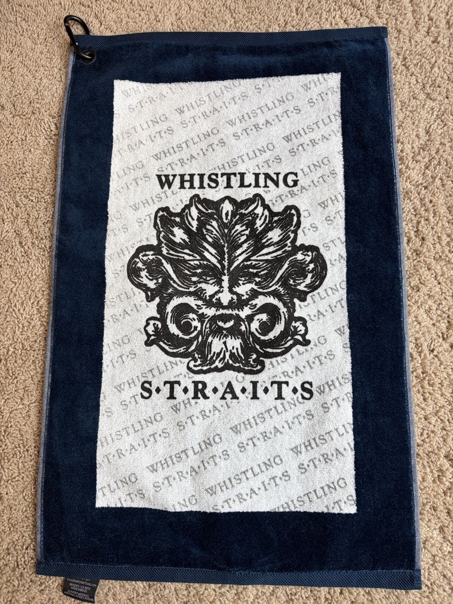 Whistling Straits golf towel