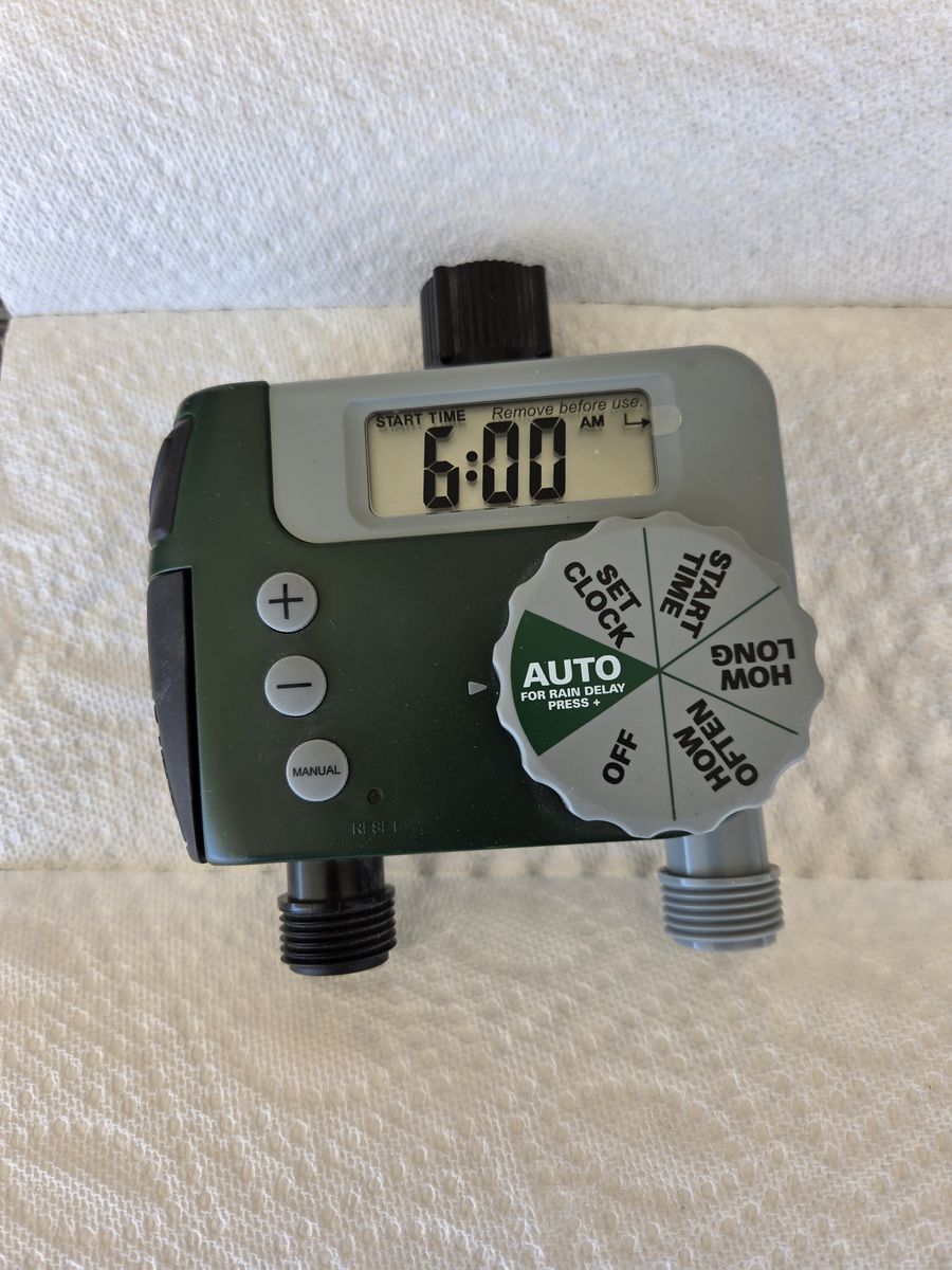 Orbit 2 outlet programmable hose water timer