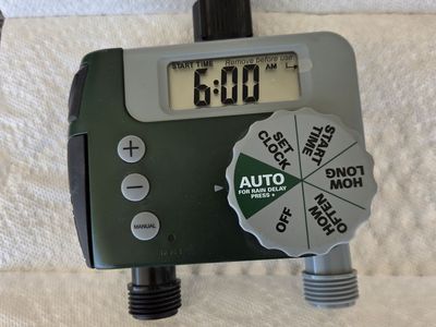 Orbit 2 outlet programmable hose water timer