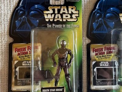 90’s Green Card Star Wars The Power of the Force Freeze Frame Action Figures: Death Star Droid Kenner 1998