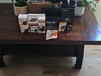 Canon EOS R50 Mirrorless Camera Bundle with RF Lens & Accessories