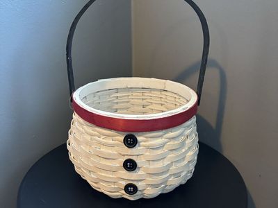 Vintage Snowman Belly Basket