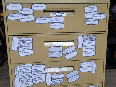 Sewing Pattern cabinets