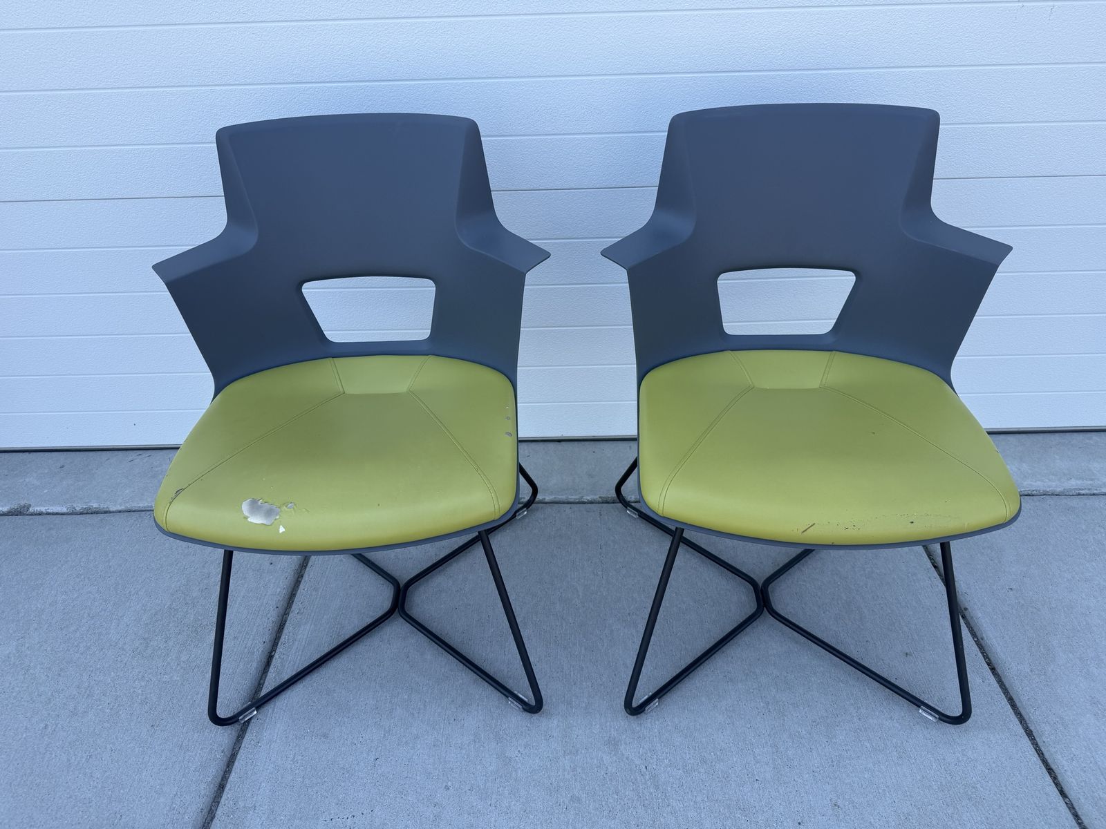 Pair of Steelcase Turnstone Shortcut X-Base Chairs
