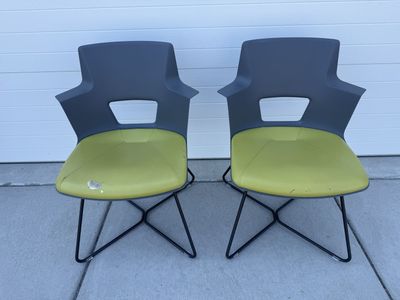 Pair of Steelcase Turnstone Shortcut X-Base Chairs