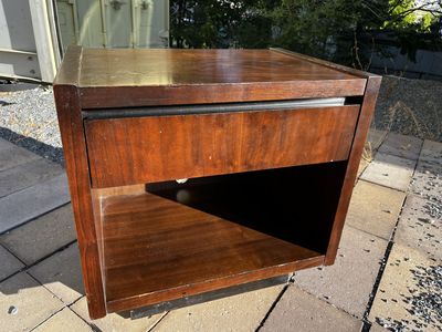 Vintage Lane mic century table home entertainment stand