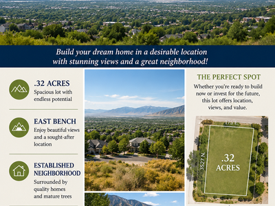 0.32 Acre View Lot for Sale - 3527 N. 175 E., North Ogden, UT