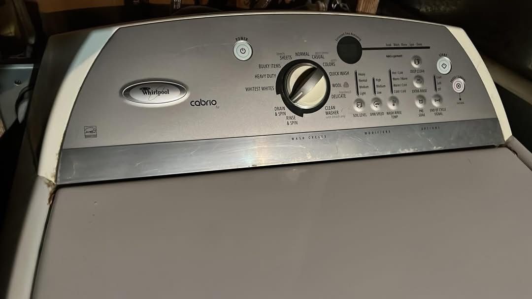 Free Whirlpool Cabrio high efficiency large capacity washer needs repair