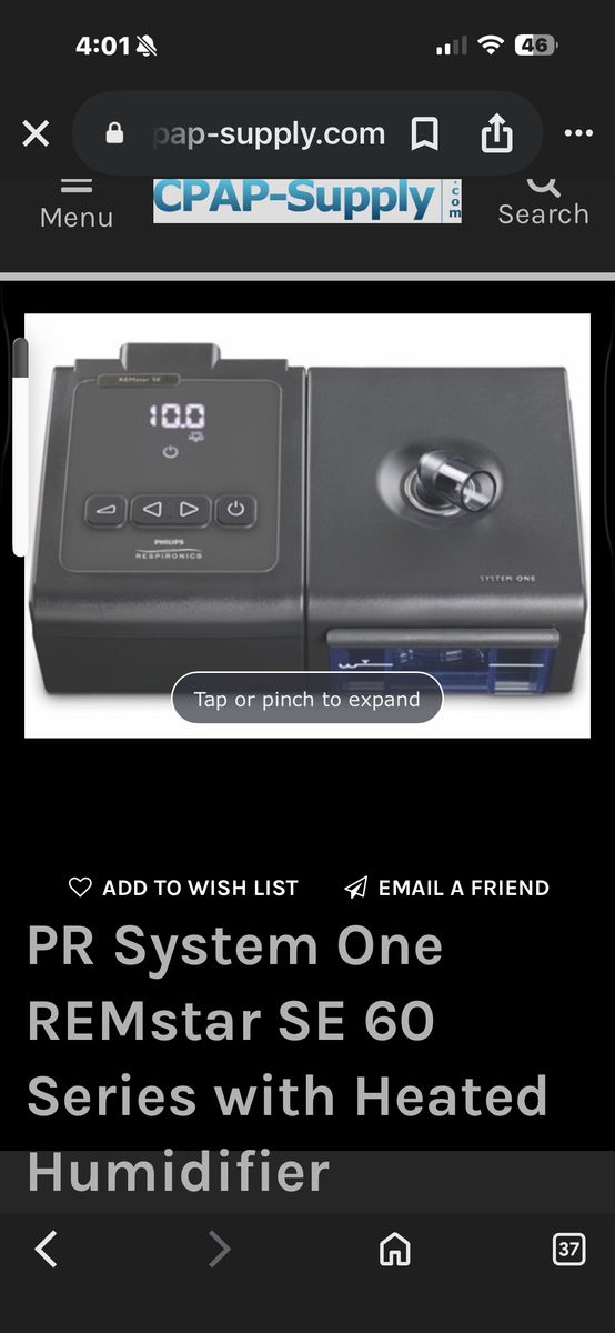 CPAP Philips Respironics System One