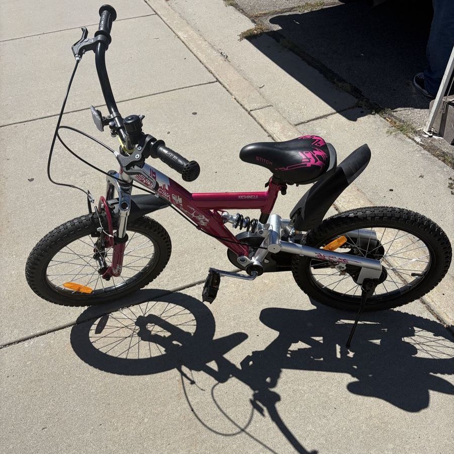 Stitch 2.0 Kids Bike 16" Wheels Pink Full Suspension