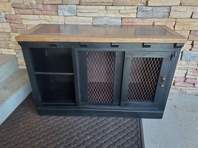 Multiuse dog or cat kennel cabinet