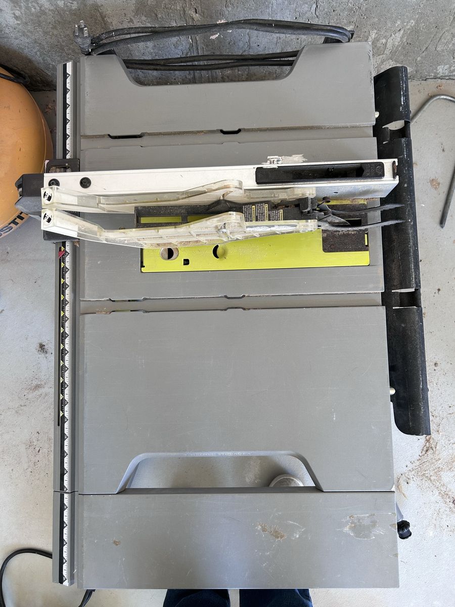 Ryobi 10” Table Saw with Rolling Stand
