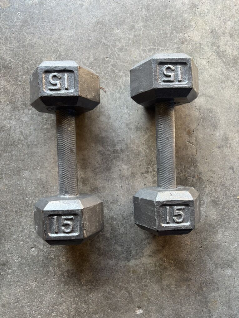 Pair Of 15lb Dumbbells