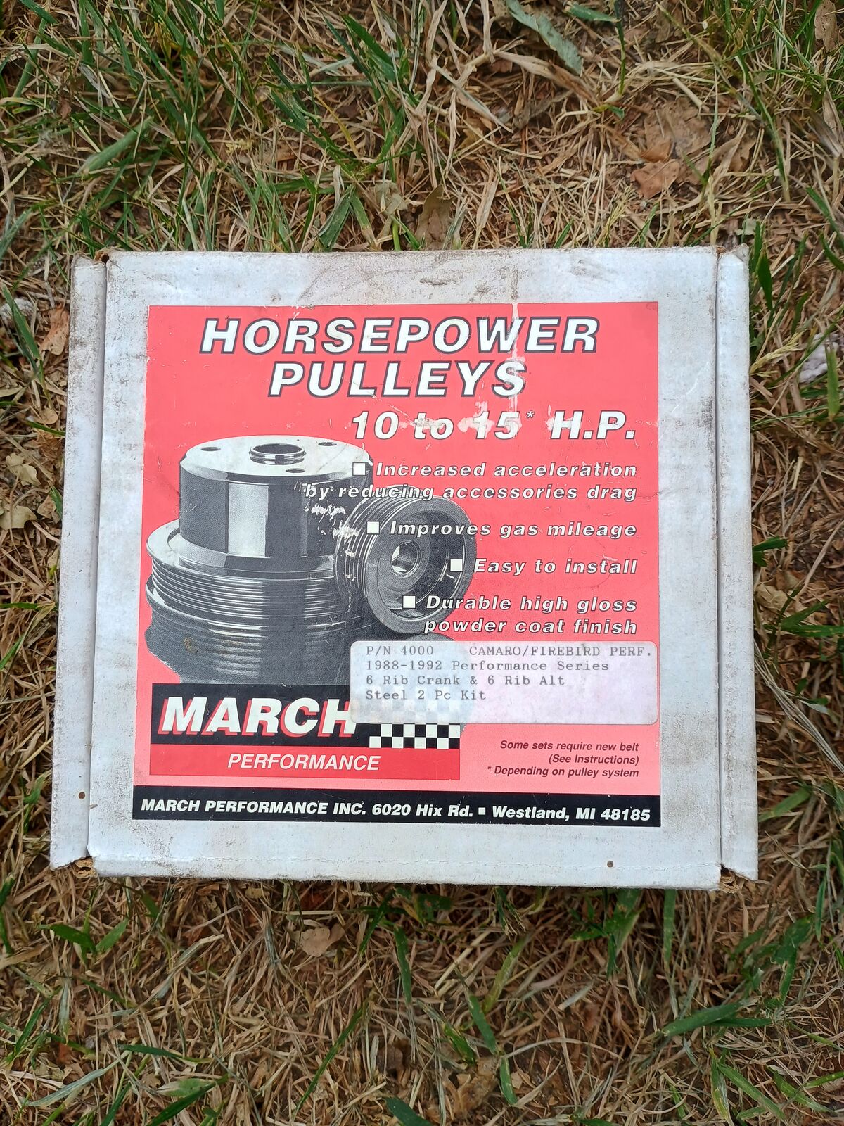 MARCH Performance pulley set for 1988-92 Camaro V8 and others