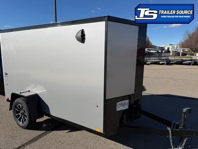 5x10 Look ST DLX Enclosed Cargo Trailer - 5'6" Interior - 3.5K GVWR .080 PolyCor, Alloy Wheels, Black Out Package