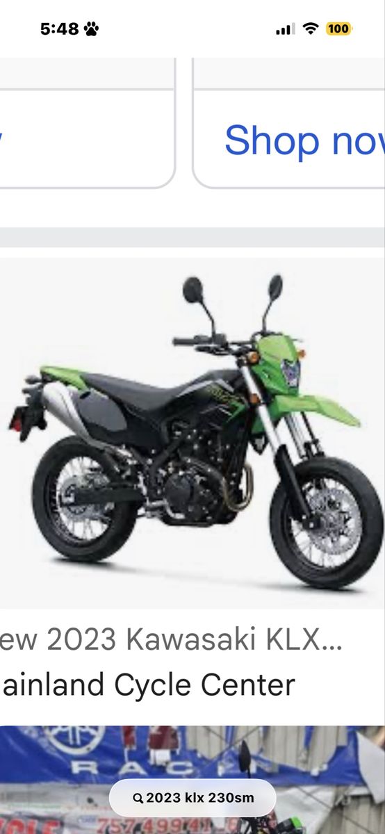 2023 Kawasaki KLX 230SM Motorcycle - Green/Black