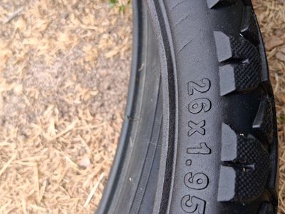 Black Mountain Bike Tire 26 x 1.95 Inch