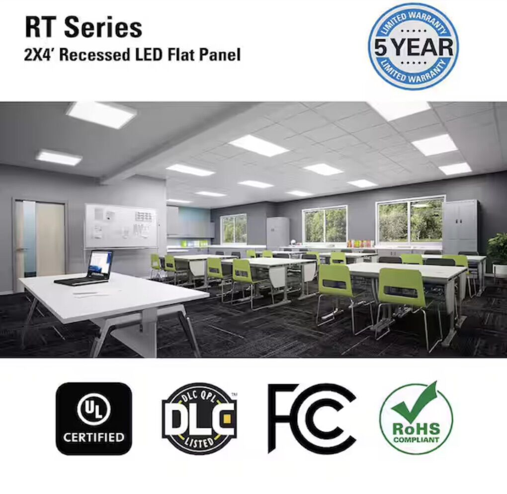 $23 LESS THAN HOME DEPOT! BRAND NEW IN BOX Metalux 2’X4’ 4800 Lumen LED Flat Lighting Panels (9 AVAILABLE)