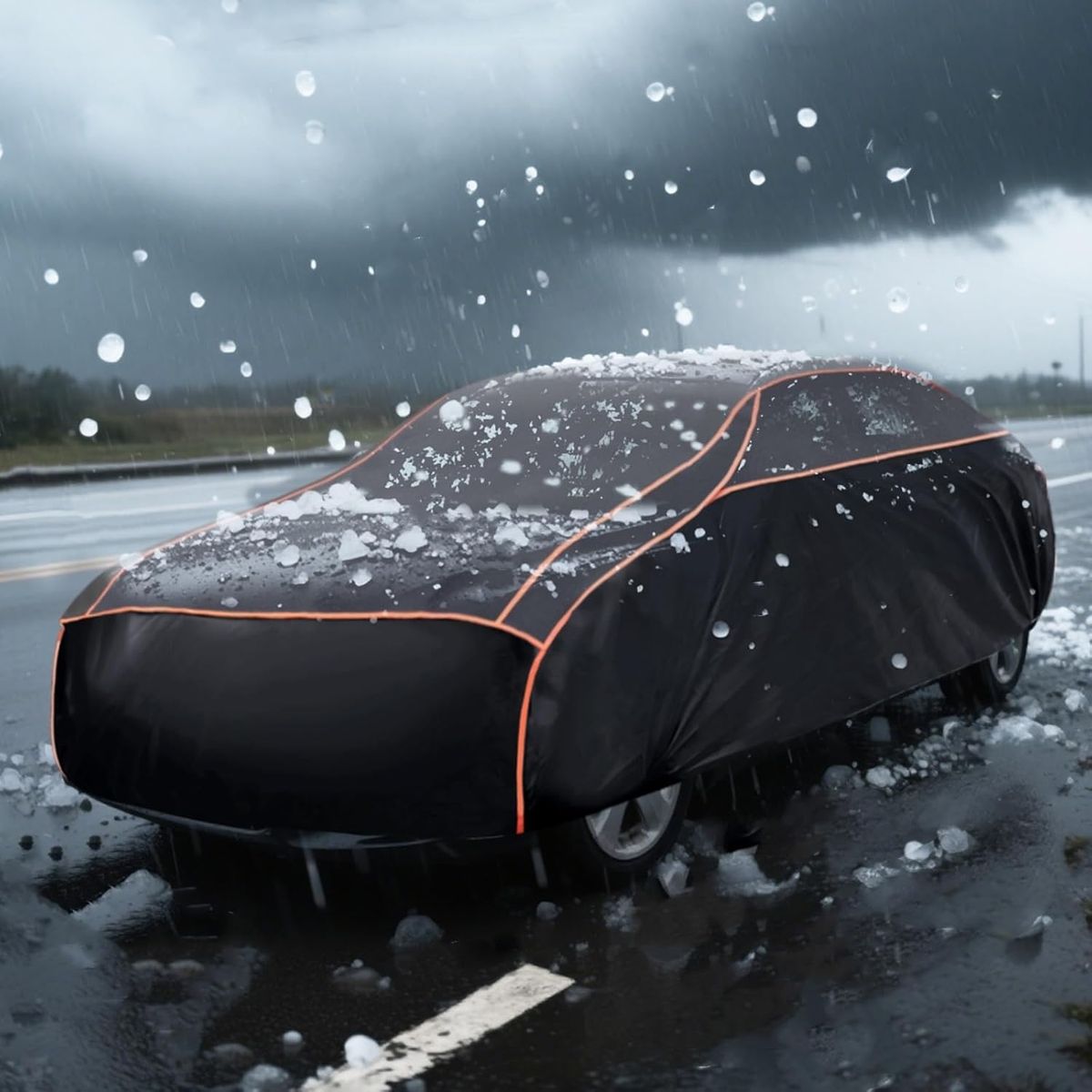 NEW Hail Protector Car Cover, Thickened Multi-Layered EVA Car Hail Protector Size A2 Fit